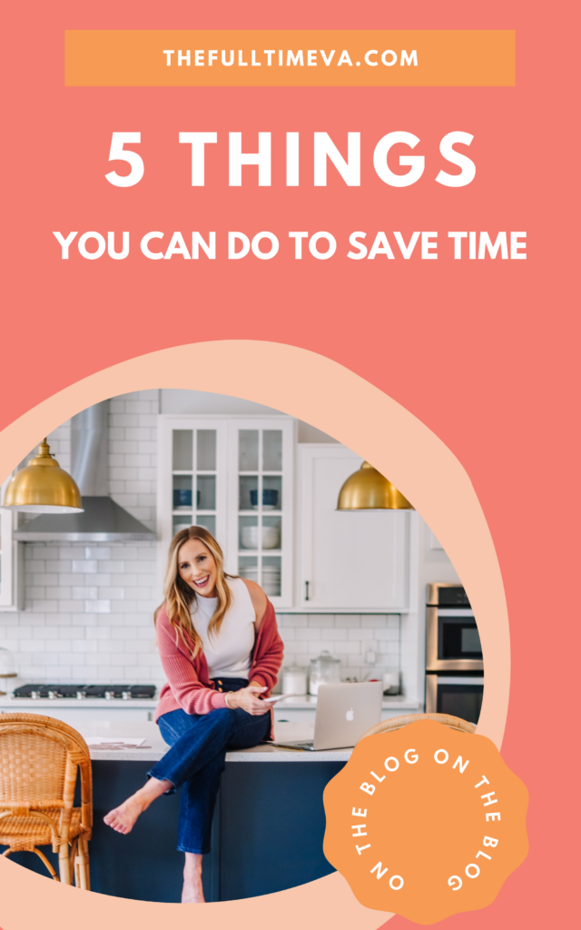 5 Things You Can Do to Save Time